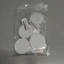 2 x The Kombucha Company, 63mm - (63/400) Plastic Lids  Wide Mouth Jar Caps with Foam Seal  Leak-Resistant, Food-Safe, Fits 63-400 Jars (Containers not Included) (White, 3 Pack)