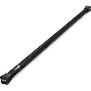 Yes4All Total Body Workout Weighted Bar, Resistance Band Bar, Racks for Strength Training, Exercise Bar for Yoga in Home and Gym - Single/Combo