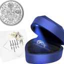 Blue Sixpence Coin Wedding Gift Box for Bride, Mother of The Bride, Wedding Shoe