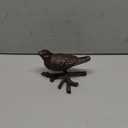 BRASSTAR Rustic Cast Iron Bird with Branches Statue Antique Garden Farmhouse Decoration Home Desk Figurine Replica Rust Color TQGJPT108