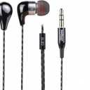 CE10 Noise Isolating in-Ear Stereo Earphones Ceramic Metal Construction HiFi Earphone for Smartphones (Black)