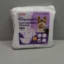 MICOOYO Disposable Dog Diapers Female, Doggie Diapers for Dogs Female, Super Absorbent Pet Diaper with Foam Tail Hole for Heat, Comfortable Puppy Diaper (Small, 50Count)