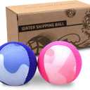 Water Skipping Ball Summer Beach Ball 2-Pack Water Bouncing Balls Grip Ball for Beach Swimming Pool River Lake