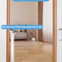 Veraste Retractable Baby Gate for Doorways and Stairs, Mesh Safety Gate for Pet, Indoor & Outdoor Use, One-Hand Operation, Easy Installation, 33.6" Tall, Expands to 55" WideWhite,33.6"x55"