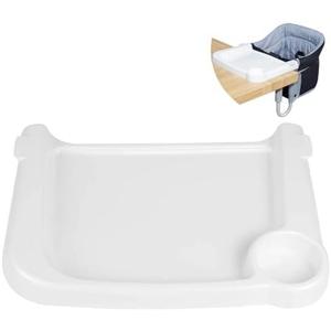 Fast Dining Tray, Indispensable Accessory for Hook on High Chair- Make Meal Easy for Child, Removable Dining Tray - Easy to Carry and Install, Non Slip/Space Saver/Reusable, White