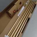TONIAL Gold Double Curtain Rods for Windows, 72-150 Inch, Simple Finials