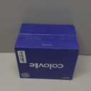 ColoVie Stemless Champagne Glasses Set of 6- Colored Champagne Flutes- Wedding Toasting Glass- Bridesmaid Gift- Mimosa Glass- Crystal Bar Glassware- Birthday Cocktail Party, 9.6oz