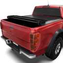 OEDRO Soft Quad-fold Truck Bed Tonneau Cover Fits for Ford F250 F350 F-250 F-350 Superduty 1999-2016 with 6.8 ft Bed