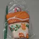 Candy Gingerbread Man Christmas Tree Skirt Xmas Tree Mat Halloween Thanksgiving Christmas Tree Ornaments Decorations Holiday Party Indoor Outdoor 36" (5)