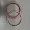 Socub Silicone Baby Teether Toy, 4 Pack BPA Free Soft Silicone Teether Bracelets for 3+Month Babies, Wearable as Bracelets, Baby Chew Toy (Sand/Light Grey/Dusty Lilac/Power Rose)