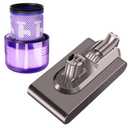 Replacement Battery and Washable Pre Motor Filter for Dyson Cyclone V11 / V14 Screw-in Cordless Vacuum