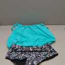 Yonique Two Piece Tankini Swimsuits for Women Blouson Bathing Suits Modest Swimwear Aqua Green Floral L