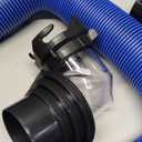 15FT RV Sewer Hose, EXTREME Heavy Duty 24 Mil TPE Material for Abrasion Resistance and Crush Protection, Camper Sewer Hose Kit with Pre-Attached Bayonet Fittings, 4-in-1 Adapter Elbow, Blue