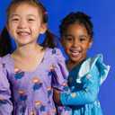monica + andy Let's Dance Double Ruffle Dress, Size 10, Disney's Frozen Anna, 100% Organic Kids Clothes for Girls, Long Sleeve, Sustainable Super Soft Fabric, Sizes for Kids, Toddler & Infant, 10 Years