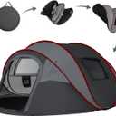 Instant Pop Up Camping Tent, 4-6 Person Tents,Automatic Set Up Tent in 3 Seconds,Waterproof Sunshade Family Tent,Portable Lightweight Dome Tent for Outdoor Camping,Hiking,Travel & Beach, Large
