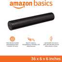 Amazon Basics High-Density Foam Roller for Exercise, Stretching and Muscle Recovery, 36 Inches, Black