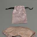 Blissy Silk Sleep Mask Profile - 100% Pure Mulberry Silk 22 Momme 6A Fibers Silk Eye Sleeping Mask for Women & Men for Total Blackout - Blindfold Silk Sleep Mask Side Sleeper Eye Cover (Pink)