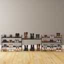 Simple Houseware 3-Tier Shoe Rack Storage Organizer, Bronze Space-Saving Shoe Shelf, Holds 916 Pairs, Sturdy Metal Frame, Easy Assembly Closet, Entryway, Bedroom Shoe Storage Solution
