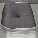 Cervical Neck Memory Foam Pillow for Sleeping, Firm Support Two Heights Side Sleeper Pillow, Ergonomic Contour Pillow for Neck Shoulder Pain Relief (Gray& White)