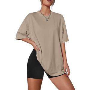 Kinglaman 1 Pack Womens Oversized T Shirts Crew Neck Loose Fit Short Sleeve Tshirts Summer Workout Plus Size Tee Tops XL