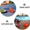 UPKOCH Pumpkin Bowl with Lid Ceramic Soup Bowl 5 Fl Oz Mini Pumpkin Dish for Thanksgiving Candy Sugar Desserts and Seasonal Tableware Set of 4