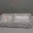 Criusia Drawer Organizer, 10 Pack Large Clear Plast Set, 3 Size Versatile Bathroom and Vanity Organizer Trays, Storage Bins for Makeup, Bedroom, Kitchen Utensils