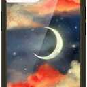 Wildflower Cases - Compatible with iPhone 15 | Protective Black Bumper, 6.5ft Drop Test Certified, Women Owned Small Business | Moon Aesthetic Trendy | Collab - Orebella