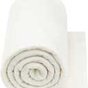 PLANTIONAL Natural Cotton Batting for Quilts: 79-Inch x 91-Inch Light Weight Purely Natural All Season Quilt Batting for Quilts, Craft and Wearable Arts