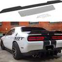 Bonbo Rear Wickerbill Spoiler Fits for Dodge Challenger 2008-2014 SRT RT SXT SE Hellcat Scat Pack, Add-on Type 2-Piece Rear Wicker Bill Spoiler with RivNut Tool (Gloss Black)