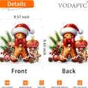 VODAPYC Christmas Diamond Art Hanging Kit for Adults, DIY Double Sided Special Shaped Diamonds Art Window Pendant Ornament for Home Decor(Gingerbread Man)