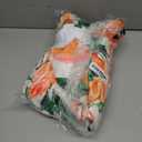 Peach Blanket 50×60 Inch,Elegant Watercolor Fruit Lightweight Flannel Throw with Green Leaves on White Background,Summer Farmhouse Home Picnic Decor,Gifts for Girls,Women