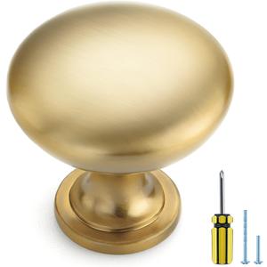 Ravinte 25 Pack Gold Cabinet Hardware Zinc Cabinet Door Knobs Drawer Knobs Kitchen Cabinet Knobs Gold Dresser Drawer Handles Brushed Brass Drawer Pulls