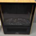 TEMPWARE Electric Fireplace Heater, 1500W Portable Space Heater, Fireplace with Realistic 3D Flame Effect and Overheating Safety Protection, Quiet and Safe for Indoor Use Office Bedroom, Oak