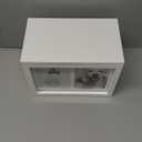 Pet Urns for Dogs - Dog Urns for Ashes, Suitable for All Pets - Includes Paw Print Kit, Picture Frame and Photo Book for a Lasting Tribute and Cherish Precious Memories (White)