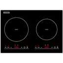 Empava IDC12B2 Horizontal Electric Stove Induction Cooktop with 2 Burners in Black Vitro Ceramic Smooth Surface Glass 120V, 12 Inch