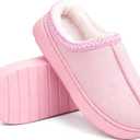 Thick-Soled Fuzzy Slippers for Women & Men - Cozy Platform House Shoes with Anti-Slip Sole, Warm Plush Lined Indoor Outdoor Short Ankle Slippers, Size US 8-9