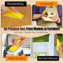 100PCS Professional Micro Detail Sander Kit, 3-in-1 Precision Mini Finger Sander with 60-800 Grit Sandpaper, Small Hand Sanding Blocks Tool for Wood/Furniture/Crafts/Tight Spaces/DIY Projects