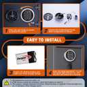 Chrome Electronic Safe Lock Replacement Keypad with Solenoid, Gun Safe Lock with Programmable Electronic Keypad, High-Security Boxes & Cabinets