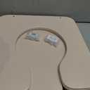 PU Commode Seat Cushion with Sponge Padded,C Shape Waterproof Soft Pad,Suitable for Bedside Commode Chairs,Raised Toilet Seats(Beige)