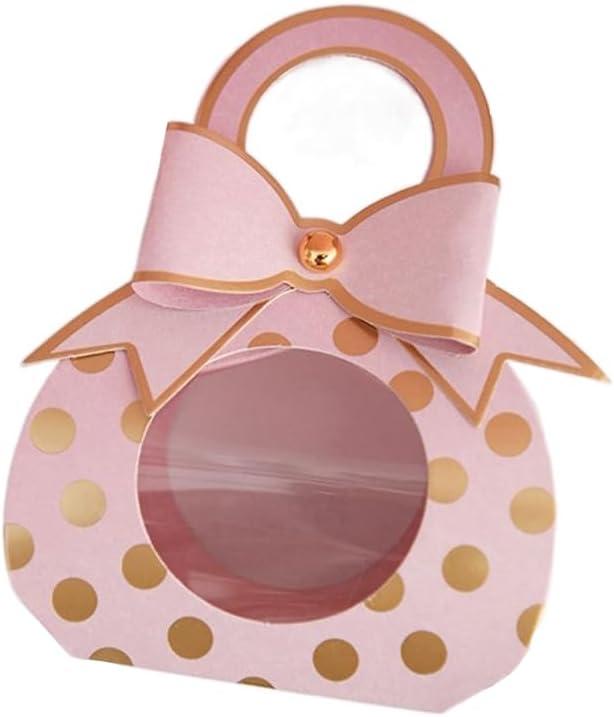 Leadigol Gift Boxes Candy Pack Portable Creative Chocolate Gift Packaging Box Candy Bag for Wedding Birthday Party Decoration Supplies 30PCS