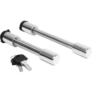 MAXXHAUL 50526 Stainless Steel Locking Hitch Pin Set for 50246 Aluminum Adjustable Ball Mount,Black and Silver