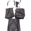 Black Container with Wheels 22x12in