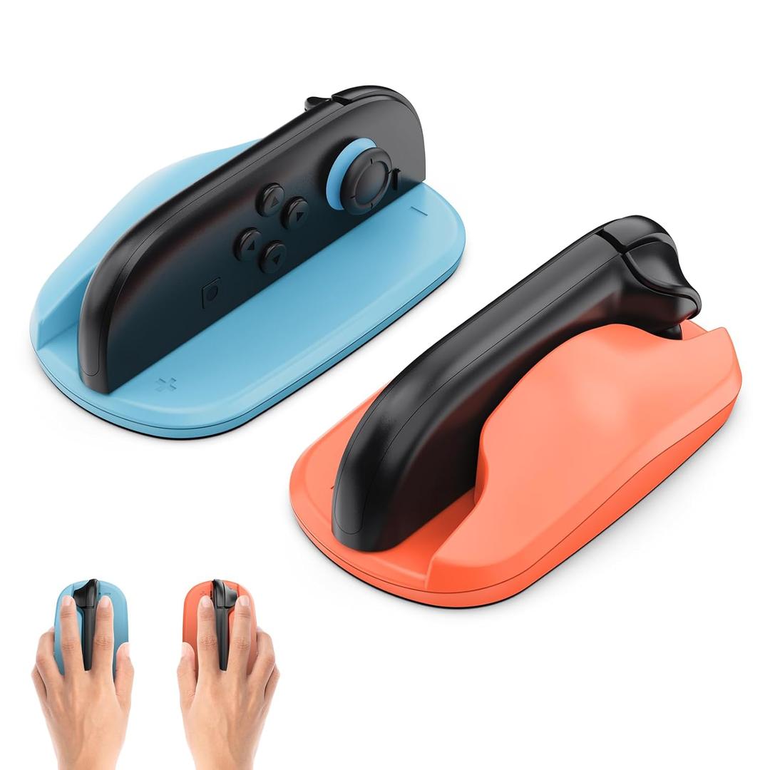 Gorixer Mouse Controller for Nintendo Switch 2 Joypad, Wear Resistant Game Switch Handle Case Kit for JoyCon Controller