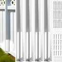 4 Sets 5" X 5" X 48" Vinyl Fence Concrete Post for Newel Posts Mount Tower
Heavy Duty Fence Post, with Mounting Kit, Galvanized Steel, 300 lbs Load Capacity