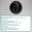 Lawn Mower Anti Scalp Deck Wheel Kit, Compatible with Cub Cadet, John Deere, MTD & More, Work with 38" 40" 46" 50"& More decks, Replace# 753-04856A, 734-3058, 174873 (Set of 4)