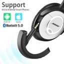 aptX Wireless Bluetooth 5.0 Adapter for Bose QuietComfort QC 15 with Mic/Volume Control, Black
