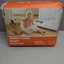 (2 Pack) Under Door Draft Stopper, Draft Stopper for Bottom of Door, Adjustable 30-36 Inch Door Draft Blocker, Under Door Gap Filler, Easy Install Door Seal, Helps Reduce Drafts, Noise and Heat Loss