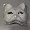 Pack of 2, DFLU Cat Therian Mask Kit with Fur and Eye Mesh, Blank DIY Therian Gear Stuff Masks Base to Paint