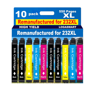 for 232XL Remanufactured for Epson 232XL Ink Cartridges Combo Pack for 232 XL T232 XL for XP-4200 XP-4205 Workforce WF-2930 WF-2950 Printer 10pack