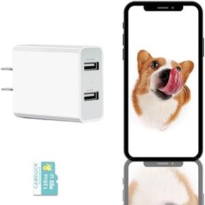 TOQI FHD 1080P Camera, Security Wall Outlet for Baby/Elder/Dog/Pet,Indoor Home Camer a with Phone app,24/7 SD Card Storage,Works with iOS&Android,Built-in 128GB SD Card